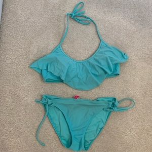 Victoria’s Secret Sky Blue Halter Bikini